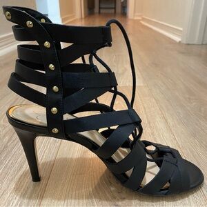 Jessica Simpson Gladiator High Heel Black Sandals!
